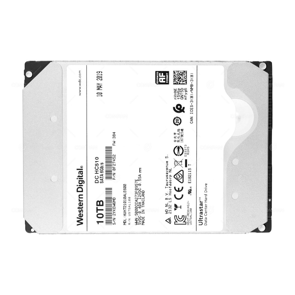 HUH721010ALE600  WD ULTRASTAR HDD 10TB 7.2K SATA 6G 3.5" LFF
